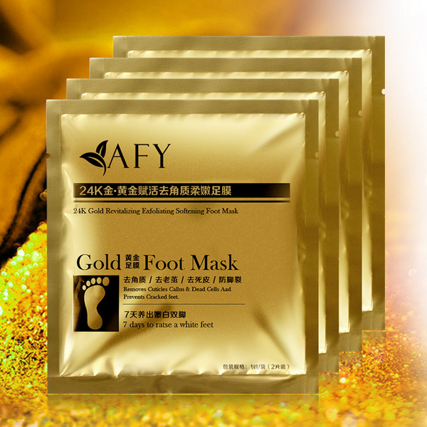 AFY Gold Foot Care Mask Membrane Nursing Set Corneous Dead Skin